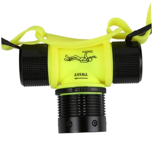 Waterproof Led Headlamp - Diving Aluminum Alloy Digital Regulated