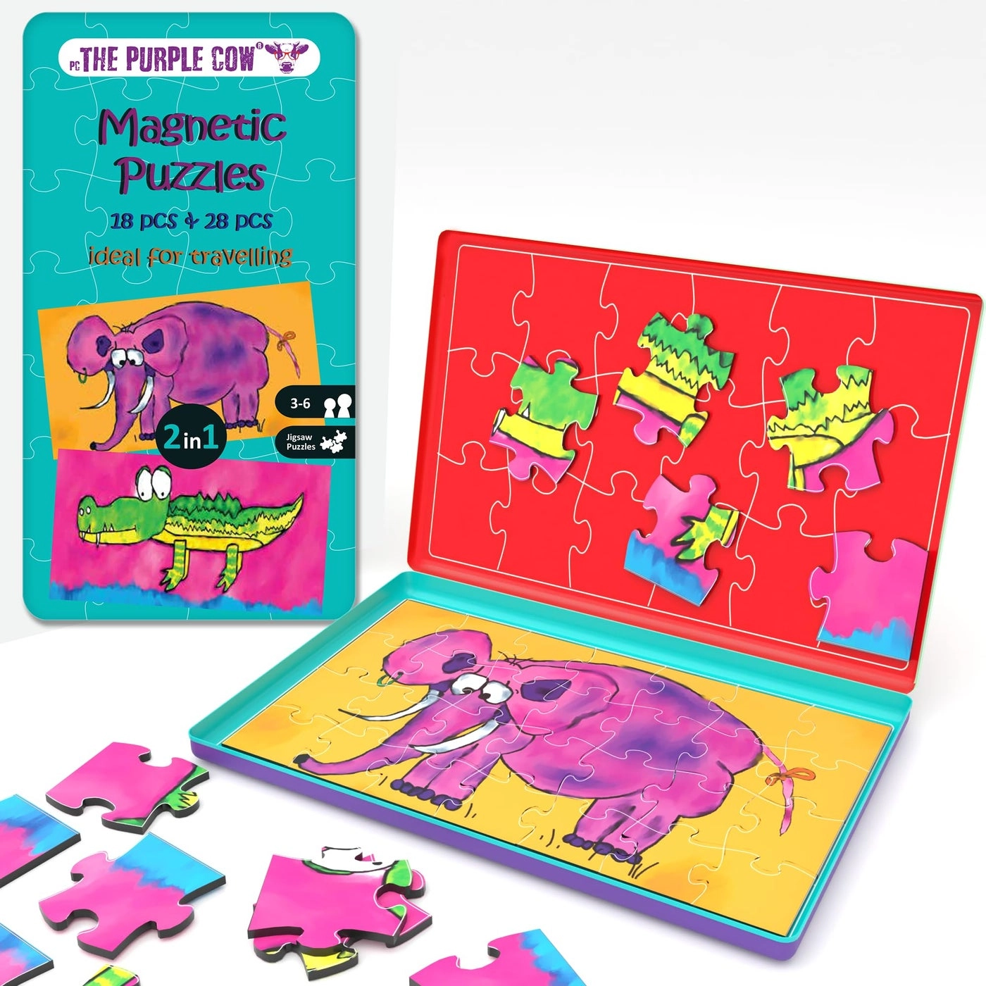 The Purple Cow Magnetic Game Box