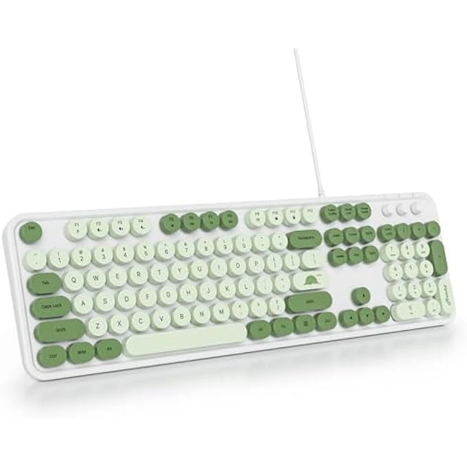 Ergonomic Wireless Rechargeable Bluetooth Keyboard - Wired/Wireless