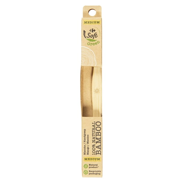 Carrefour Bamboo Toothbrush - Medium