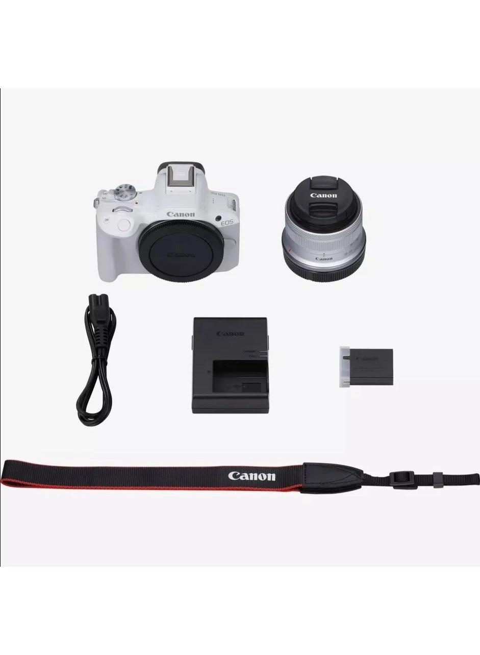 EOS R50 - 24.2MP 4K + RF-S 18-45mm - f/4.5-6.3 IS STM