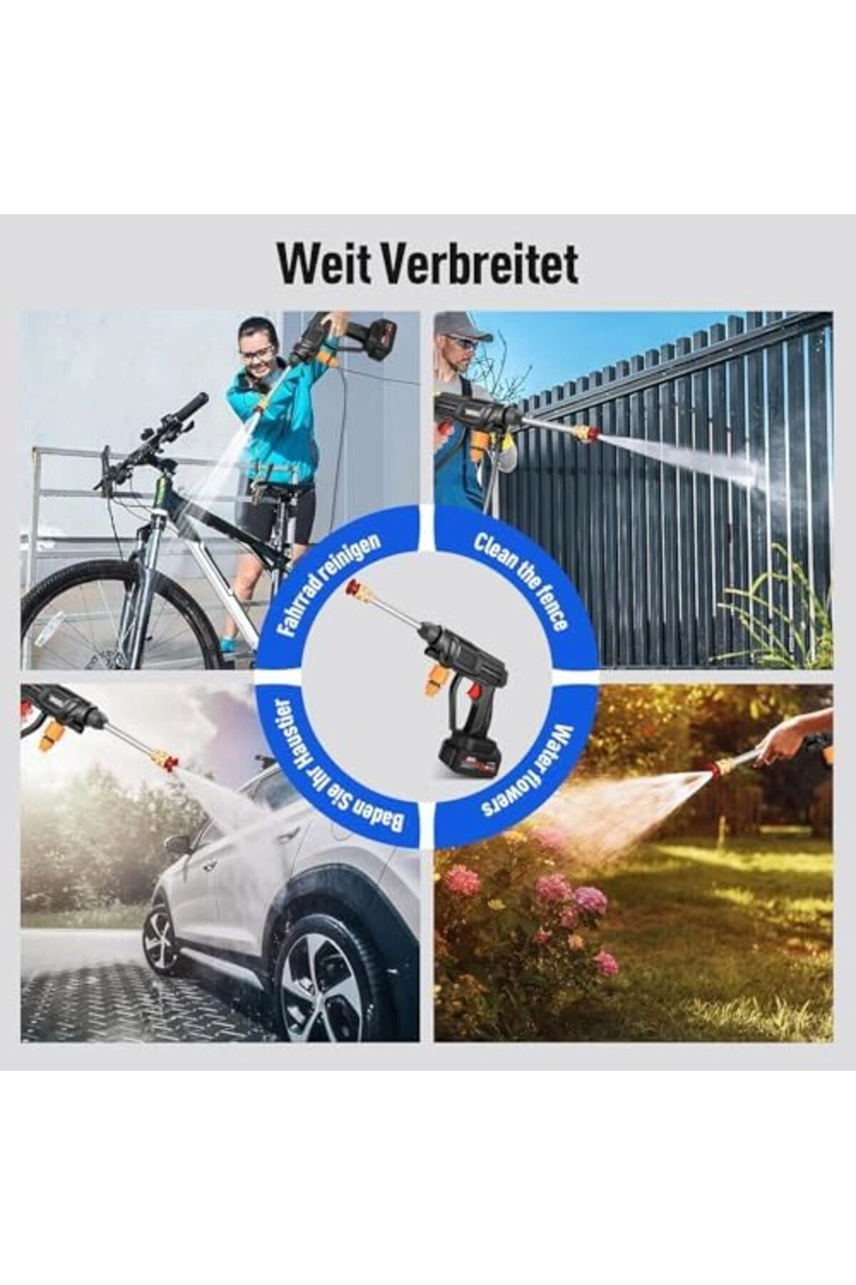 High-Pressure Washer - 48V Cordless 5 m Self-Priming