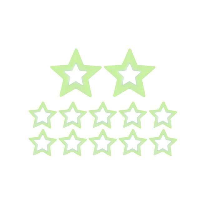 Power Joy Glow In The Dark Neon Green Stickers - Realistic Galaxy Stars Planets