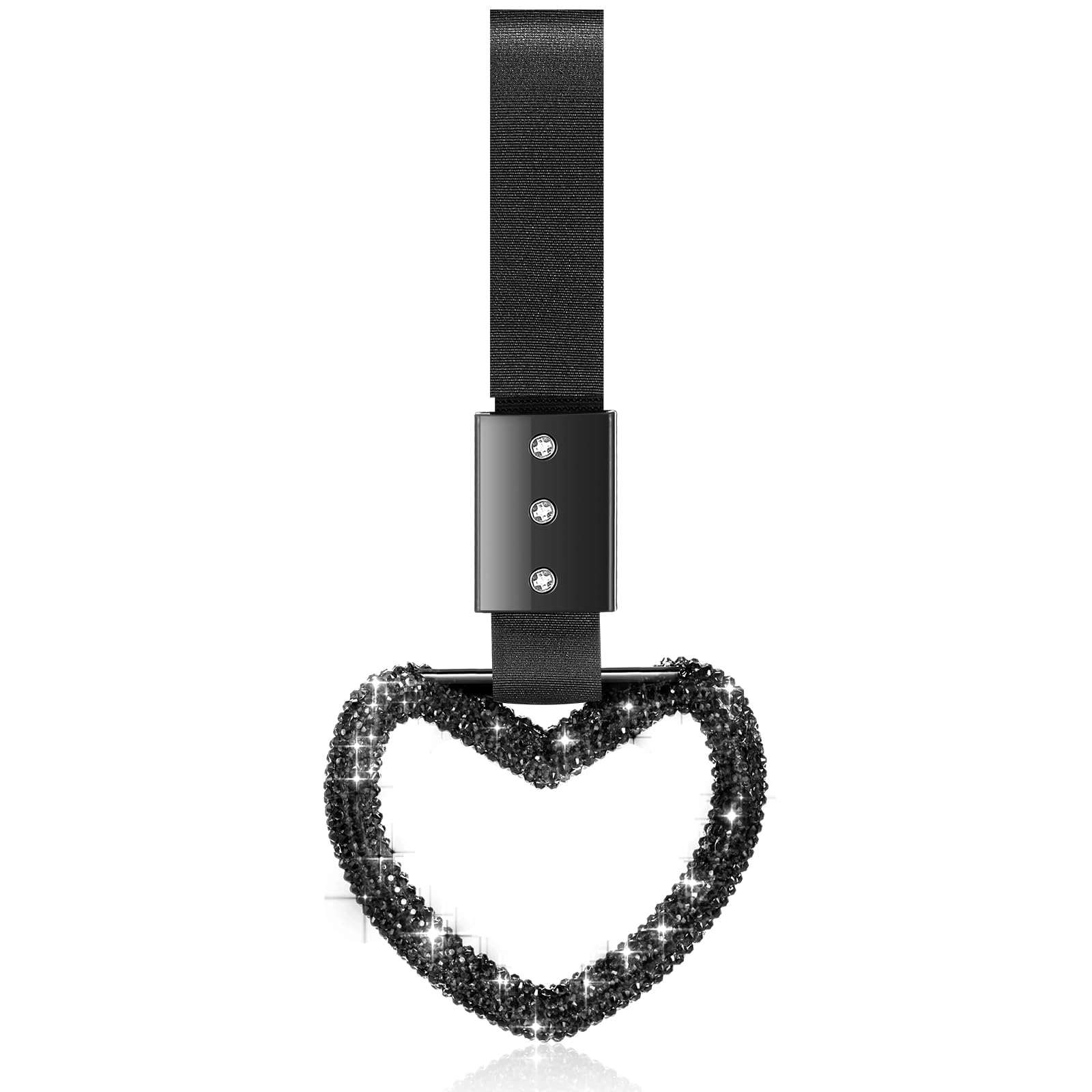 Bling Heart Handle Ring - Black Devil Style