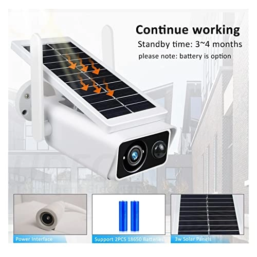 Outdoor Solar Security Camera 2K