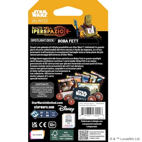 Star Wars :Unlimited - Jump to lightspeed - Spotlight Deck Boba Fett (Italian)