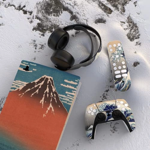 Great Wave Dual Side Full Set Skin Decal - PS5 Digital Edition