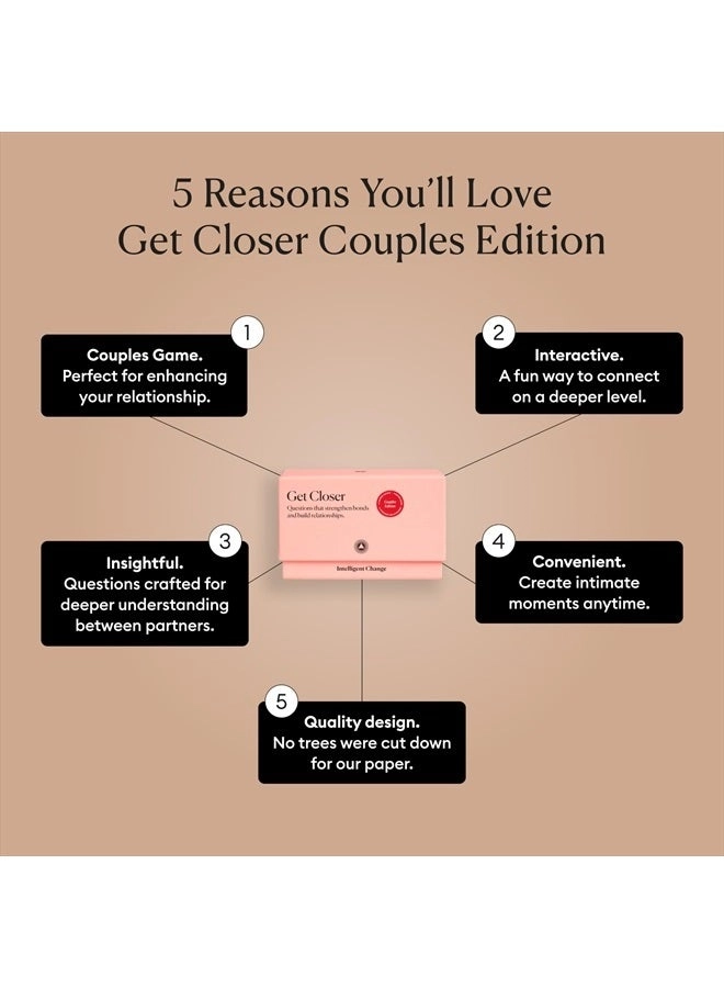 Let's Get Closer: Couple's Edition - Conversation Cards 100 Icebreaker Cards