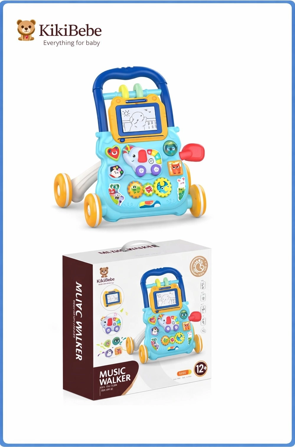 Kikibebe Dinosaur Pedal Piano - 3 years+