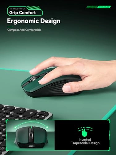 Tri-Mode Rechargeable Mouse - Wireless