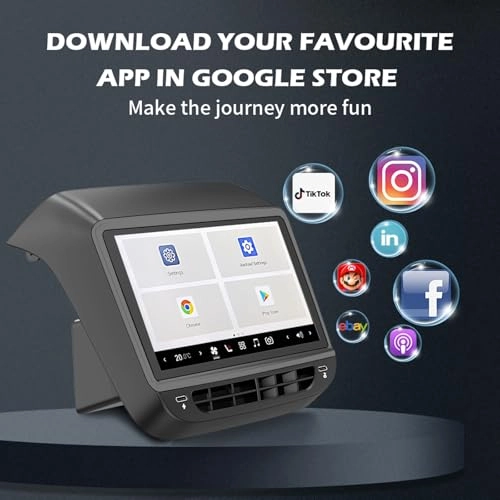 Rear Seat Display AC Control Panel - 7.2 Inches