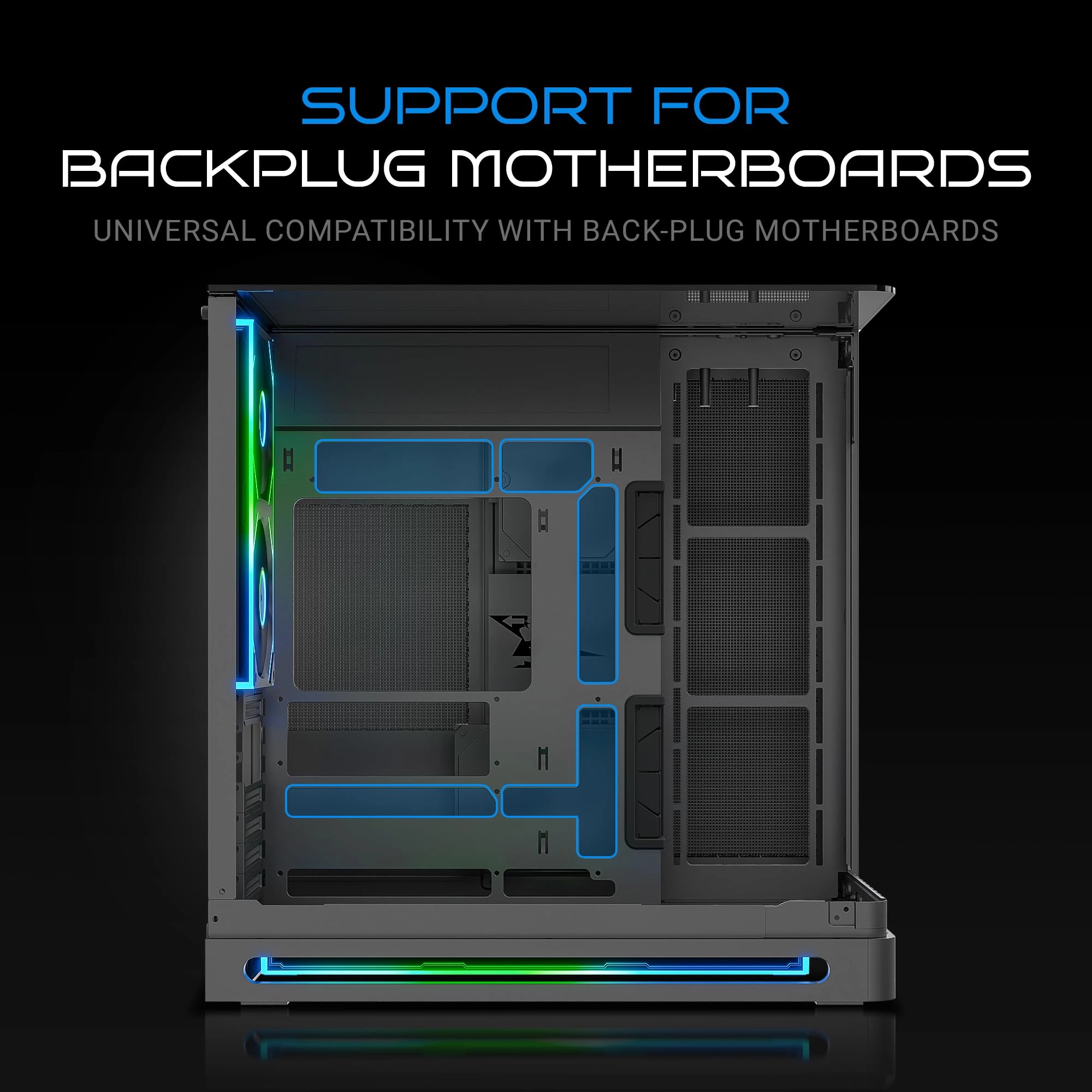 Crystal Arc Pro - Curved Front Glass Mid-Tower