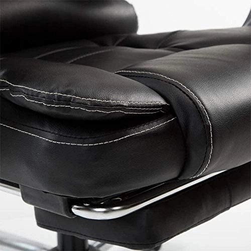 Desk Chair - PU Leather Brown High Back