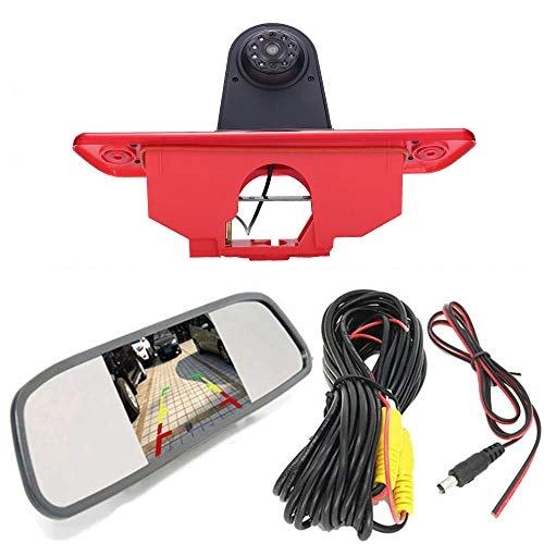 Brake Light Reversing Camera + Rear View Mirror Monitor - Night vision 628 x 586 pixels
