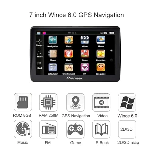 Car GPS Navigation GMGCMPCBC - 7 inch 256MB+8GB