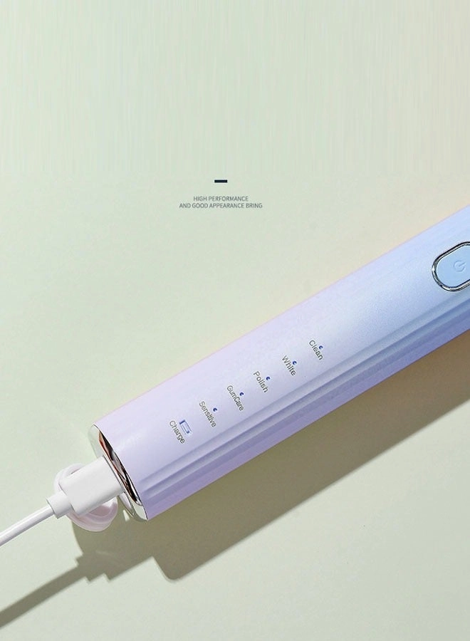 Ultrasonic Electric Children's Toothbrush - 6 Heads USB Charging