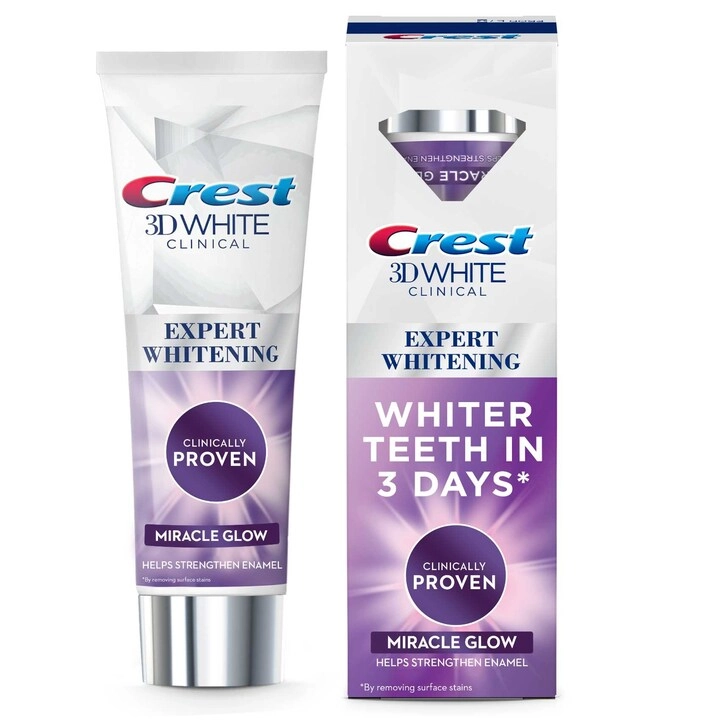 Crest 3D White Clinical Miracle Glow Toothpaste 75ml