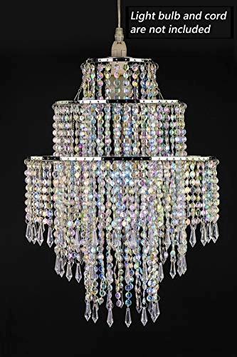 Chandelier Light Shade - 32 cm 3 Tiers Clear