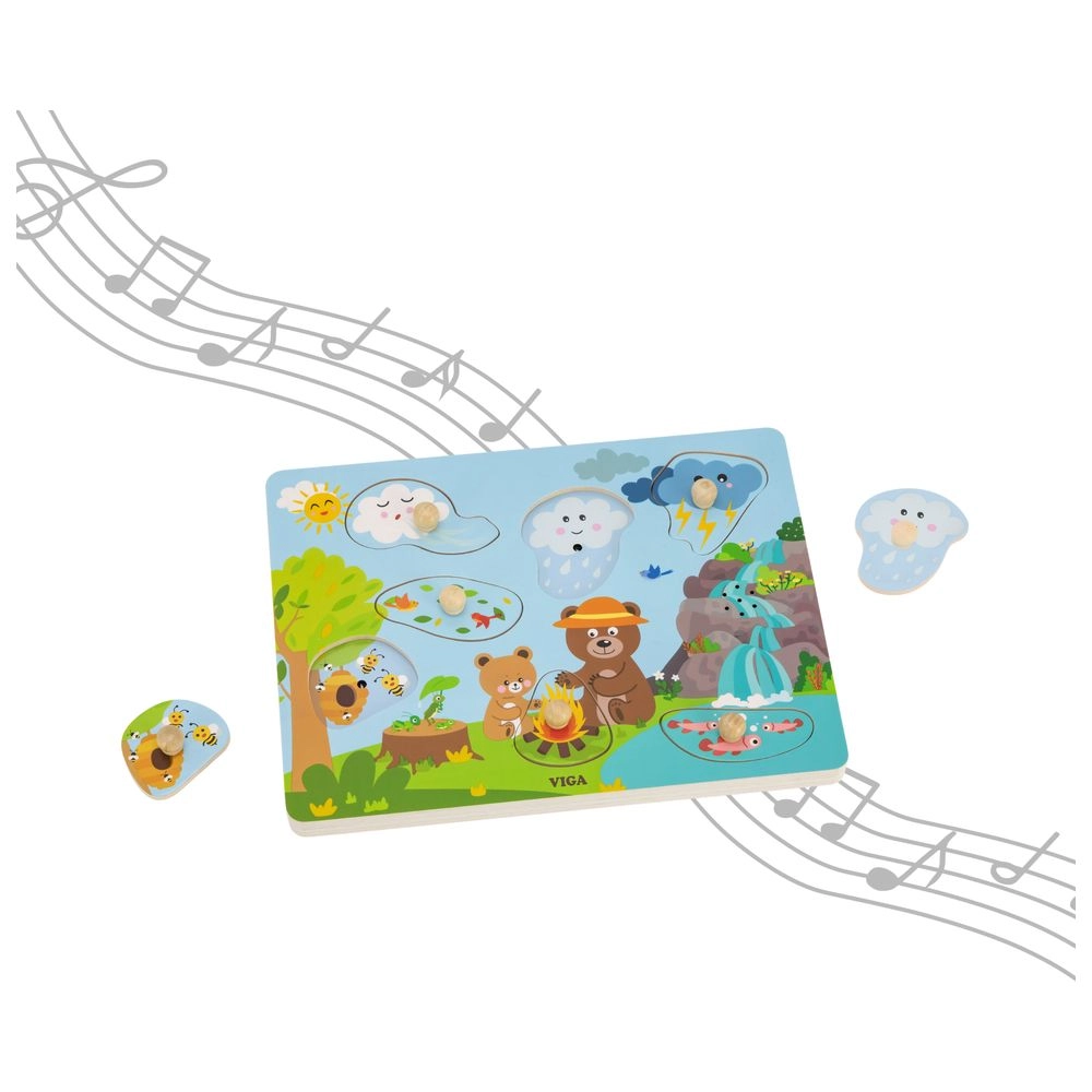 Nature Knob Puzzle - 18 months+ 7 pieces