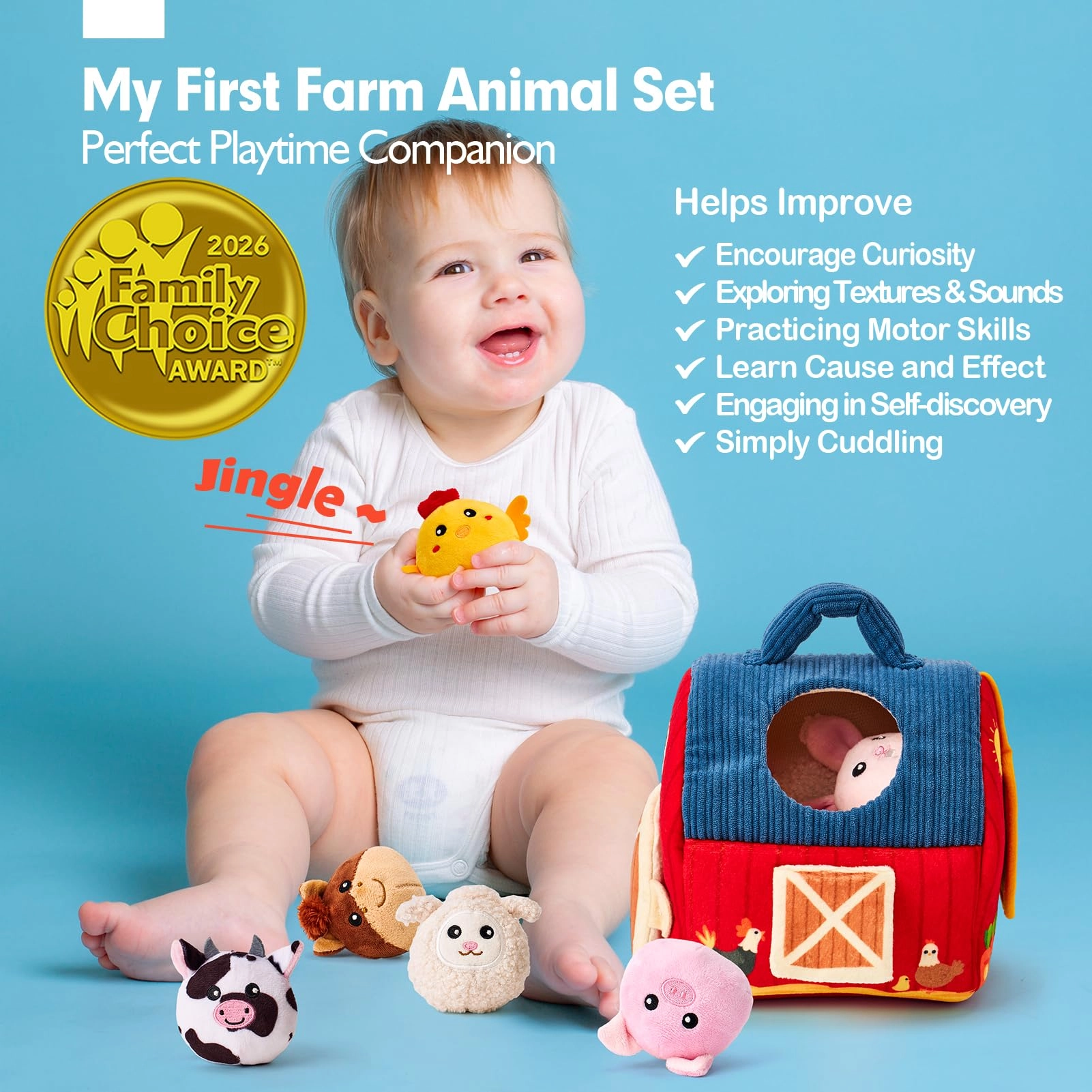 Surprise Barn - 6-12 Months Plush Farm