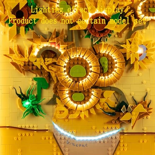 LED Light Kit for LEGO Vincent Van Gogh Sunflowers 31215