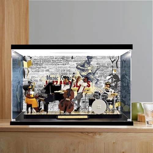 Display Case for Lego 21334 - 50 x 20 x 25 cm S-class Upper Light Box + Back Spray Model