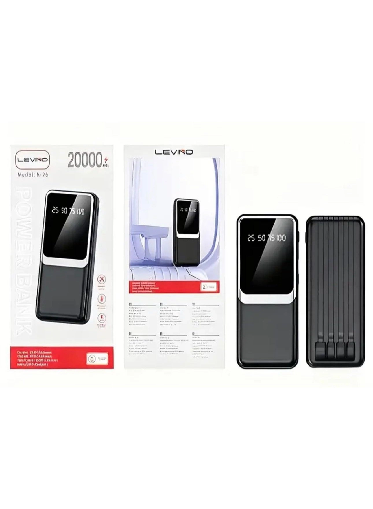 N-26 - 20000mAh DC 5V/2.0A Fast charging Dual USB