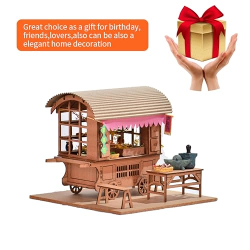 3D Wooden Puzzle Bookshelf Insert - Library of Books 1:24