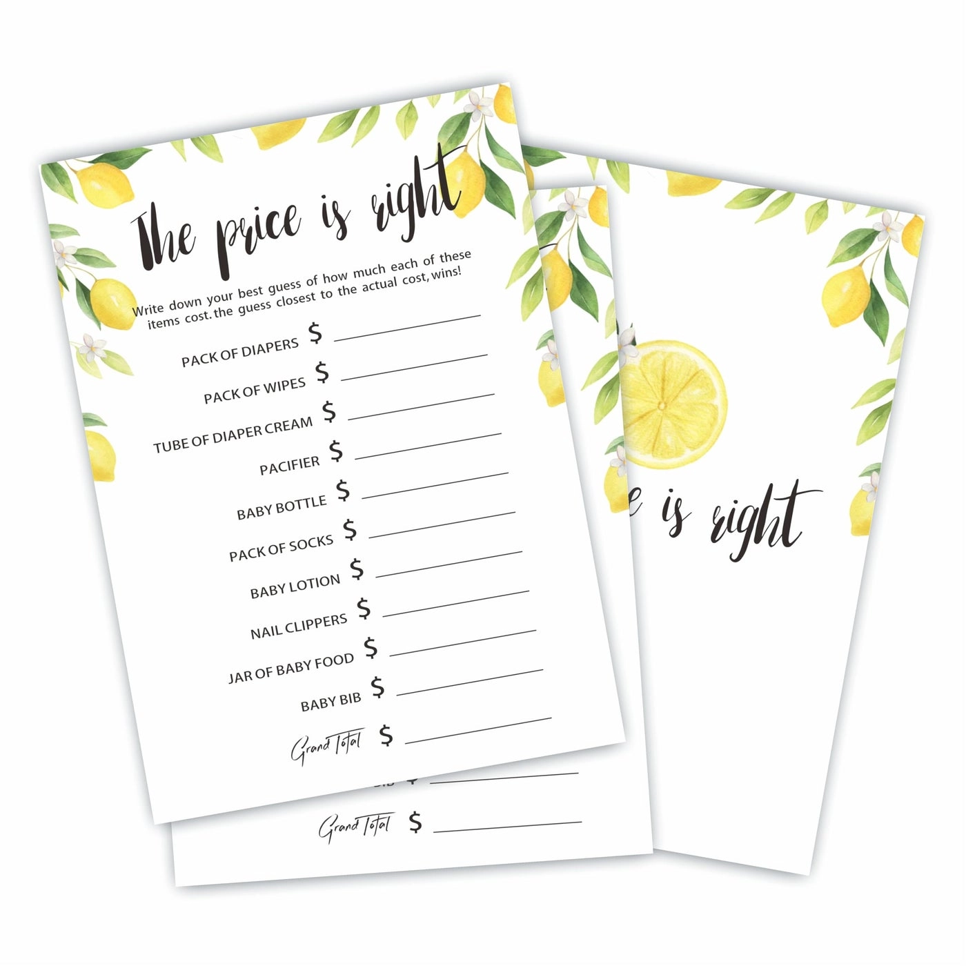 YKYENR Baby Shower Game Cards - 30 piece(s)