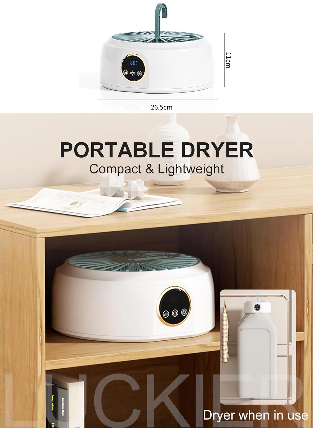 Portable Clothes Dryer - 1.2 kg