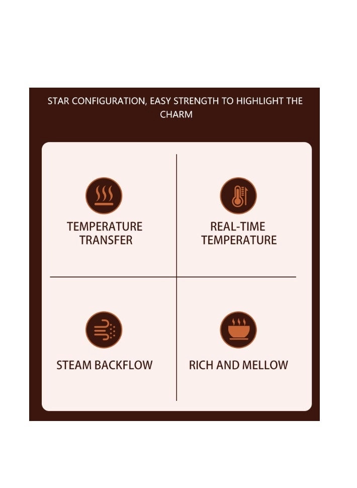 Turkish Coffee Machine - 300ml Removable Cordless One-Click