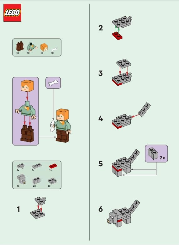 Minecraft Mini Set - Alex 3 pcs