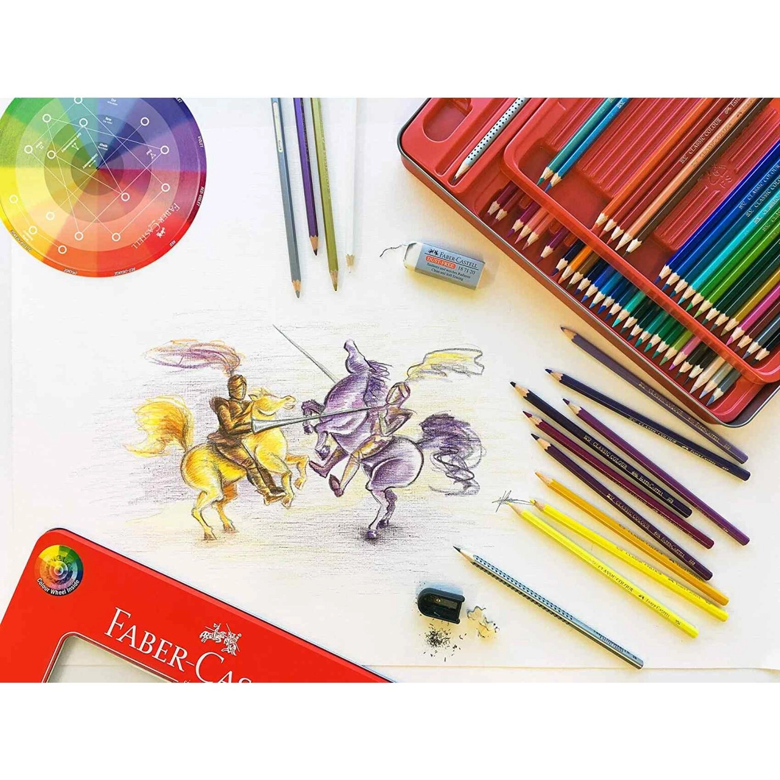Classic Colour Pencils Sketch Set - 60 Colours