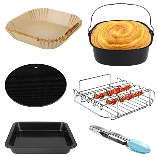 Air Fryer Accessories - Stainless steel silicone 6PCS