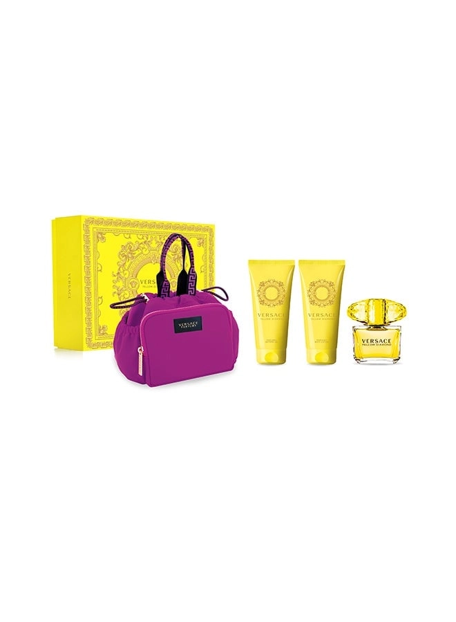 Versace Yellow Diamond - Eau de Toilette 3 Pieces Gift Set
