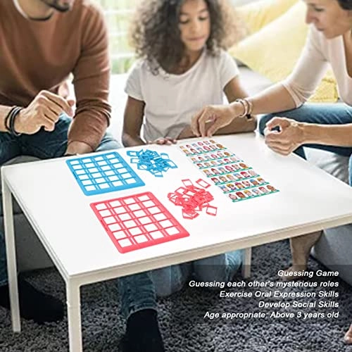 Logic Reasoning Guessing Game - Parent Child Red and Blue