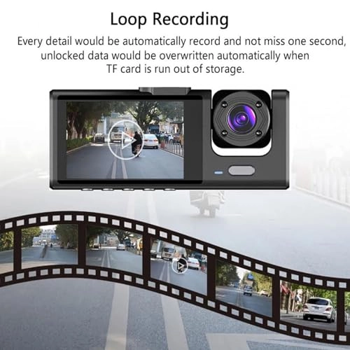 3 Channel Dash Cam - 1080P