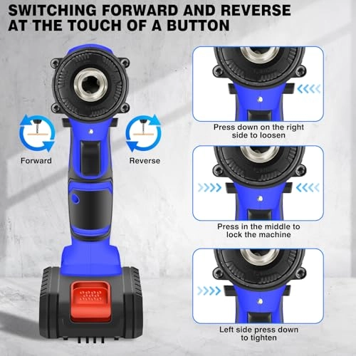 Cordless Drill - 21V 45Nm 26pcs Bits
