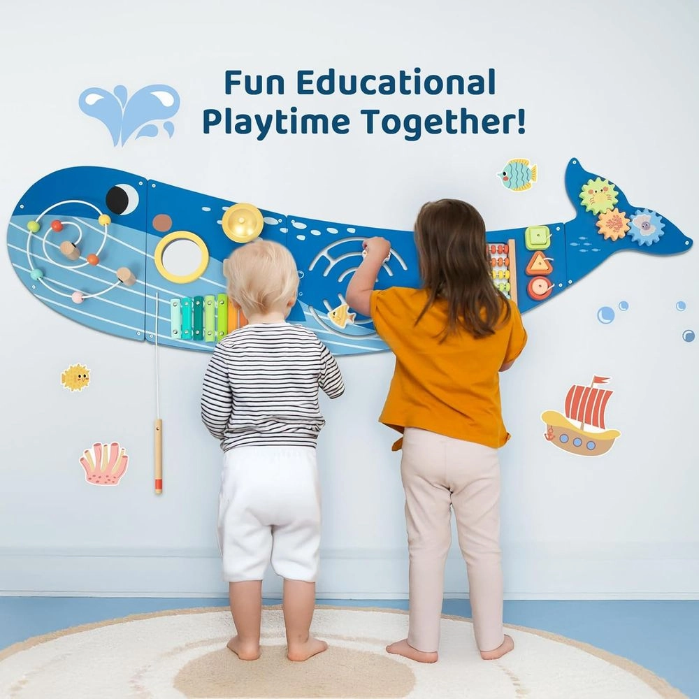 Activity Wall Panel - Whale Suitable for 3 Years & Above.