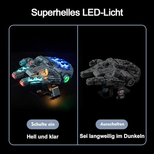 75375 Millennium Falcon - 16 light sources USB/Battery powered