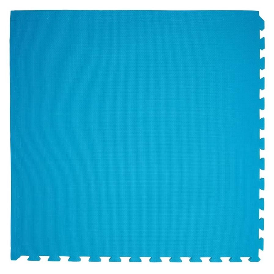 Tinyann Interlocking Foam Activity Mat - 100 x 100 x 2 cm Light Blue