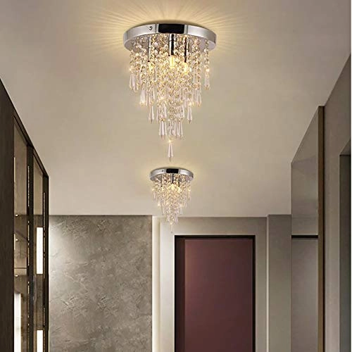 Round Crystal Ceiling Light
