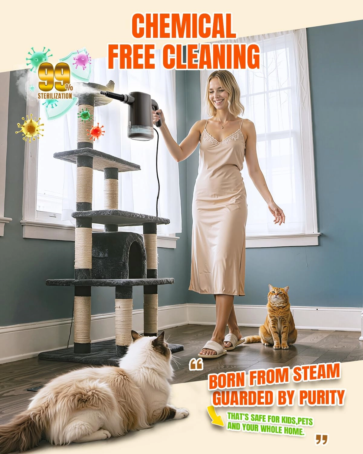 Handheld Steam Cleaner - 650ML
