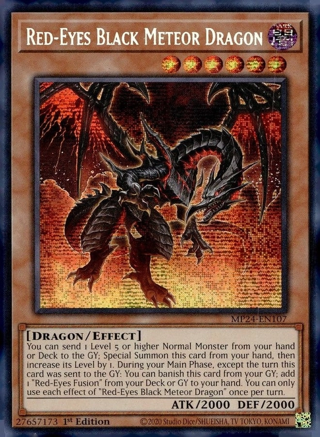 Yu-Gi-Oh! Red-Eyes Black Meteor Dragon MP24-EN107 - 1st Edition
