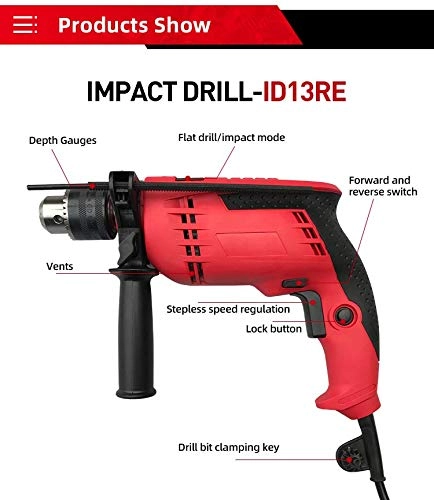 Impact Drill Machine - 650WATT 13MM 400 mm Drill Stand