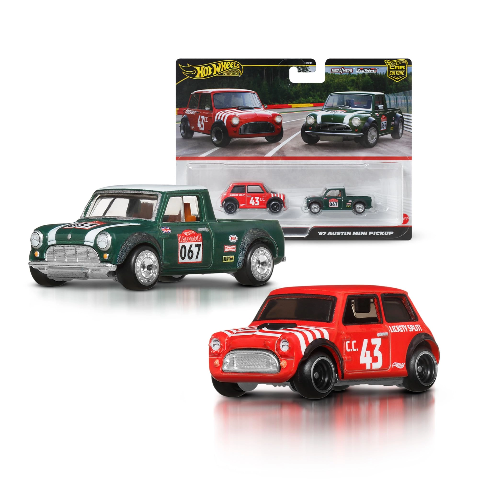 Mattel Morris Mini - 1:64 + '67 Austin Mini Pickup - 1:64
