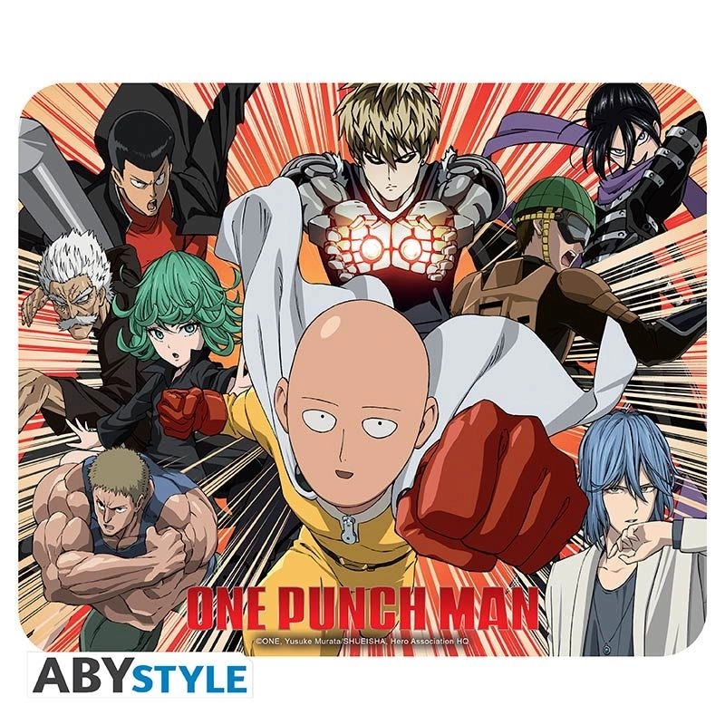 ONE PUNCH MAN Flexible Heroes Woven fabric Mouse Pad
