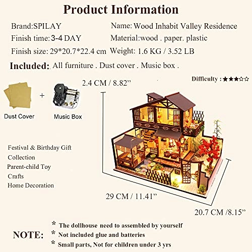 DIY Miniature Dollhouse Kit - 124 scale