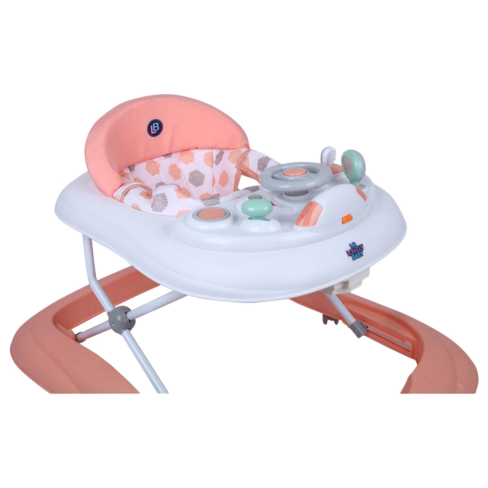 Baby Activity Walker - Peach Foldable