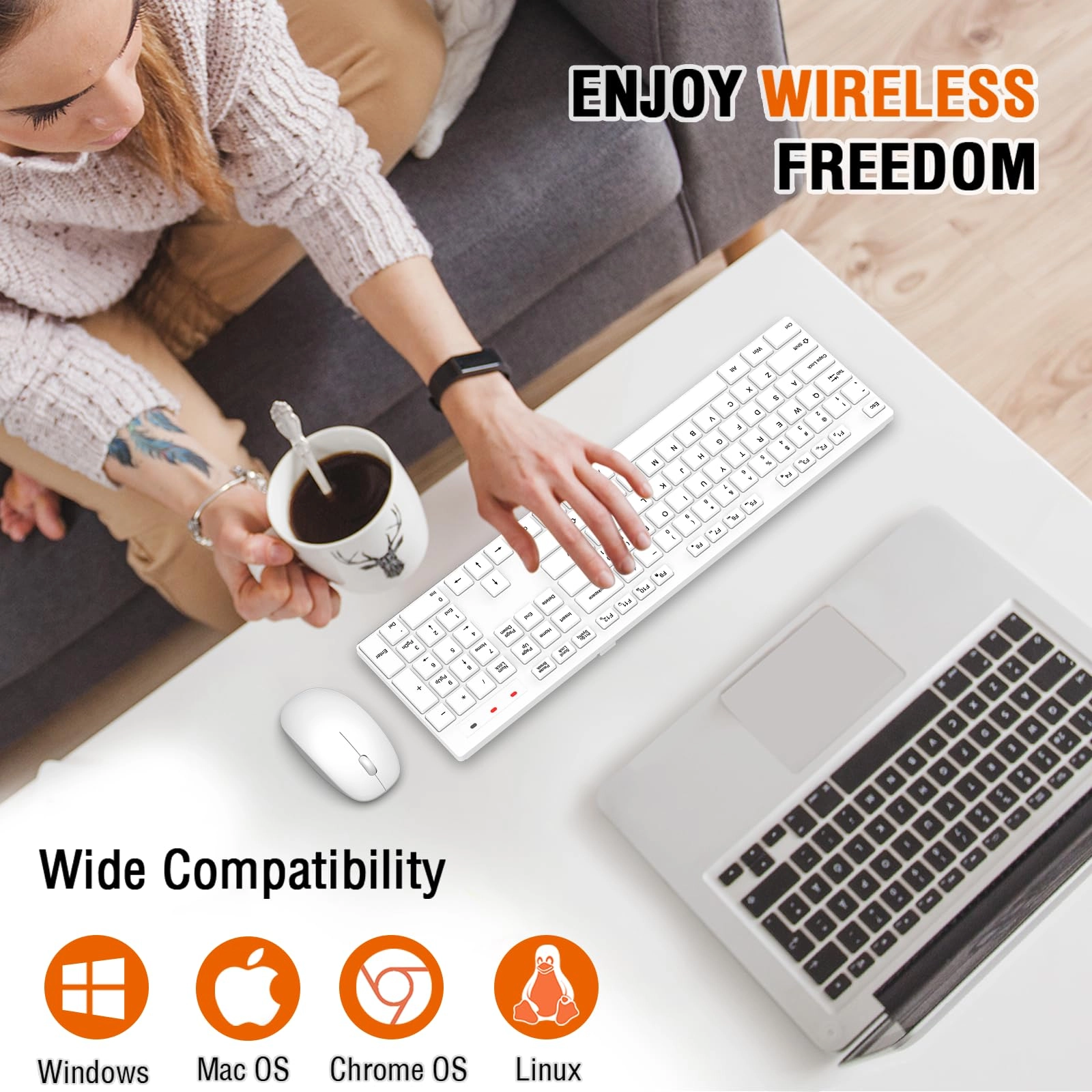 Keyboard and Mouse Combo - QWERTY Wireless